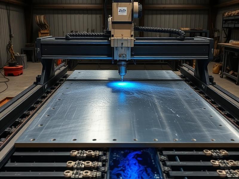 Waterjet machine in action